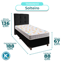 Ver imagem 3 de Kit Cabeceira + Cama Box + Colchão Solteiro D20 D20 Inducol