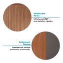 Ver imagem 2 de Guarda Roupa Casal 6 Portas Ripado com Chaves Buriti com Espelhos Santos Andira Jatoba/areia