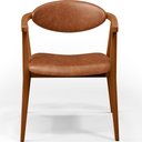 Ver imagem 6 de Kit 02 Poltronas Decorativas Para Sala de Estar Cecília B04 Couríssimo Camel - Lyam Decor