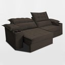 Ver imagem 6 de Sofá Retrátil e Reclinável 2,10m Verona com Porta Copos Velupluma Café Cama Inbox