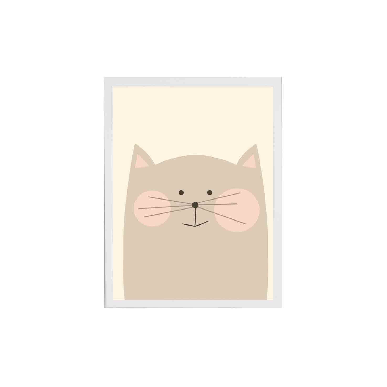 Quadro com moldura Gato Caramelo - 1