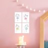 Placas Decorativas para Quarto de Menina Fadas 20x30 Kit 4un - 2