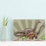 Placa Decorativa Infantil Dinossauro Jurassic Verde 20x30cm - 1