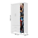 Ver imagem 3 de Guarda Roupa Infantil 3 Portas 2 Gavetas e Comoda 4 Gavetas 1 Porta Mdf Livia Aranha Decmade