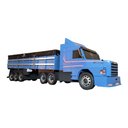 Ver imagem 3 de Carreta Scânia 113h Truck Graneleiro Mdf Miniatura - Azul Ncs