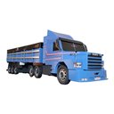 Ver imagem 1 de Carreta Scânia 113h Truck Graneleiro Mdf Miniatura - Azul Ncs
