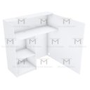 Ver imagem 4 de BALCÃO RECEPÇÃO 100% MDF 110X110CM M500.B (LOJA, ESCRITÓRIO) MUNDI MOVEIS