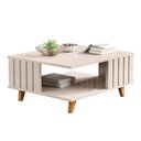 Ver imagem 2 de Mesa de Centro Sala de Estar Açaí MDF Design Moderno Decorativa