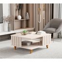 Ver imagem 1 de Mesa de Centro Sala de Estar Açaí MDF Design Moderno Decorativa