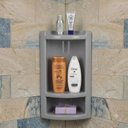 Ver imagem 5 de Suporte Porta Shampoo de Canto Multiuso Cantoneira Prateleira Parede Condicionador Cosmeticos Banhei