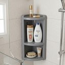 Ver imagem 4 de Suporte Porta Shampoo de Canto Multiuso Cantoneira Prateleira Parede Condicionador Cosmeticos Banhei