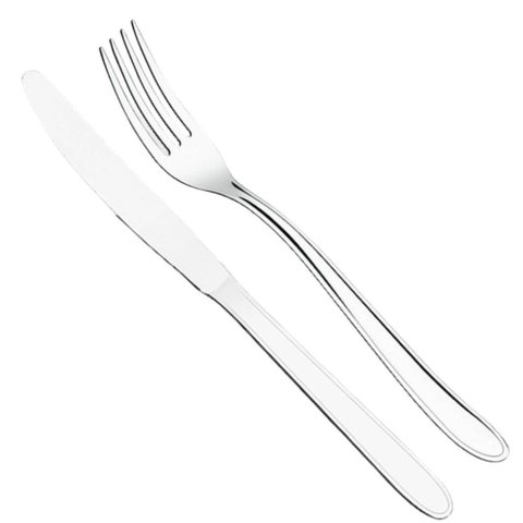 Jogo Garfos Facas 120pçs Talheres Inox Restaurante Mesa Posta Buffet Turim Brinox
