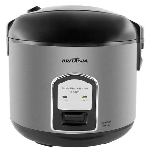 Panela Elétrica de Arroz Britânia Bpa10pi Preto/inox - 127v