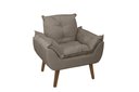 Ver imagem 2 de Kit 2 Poltronas Decorativas Opala Suede Capuccino Smf Decor