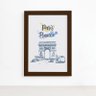 Quadro Paris Arco Triunfo França Moldura Marrom 22x32 - 2