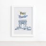 Quadro Paris Arco Triunfo França Moldura Branca 22x32 - 2
