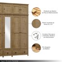 Ver imagem 3 de Guarda Roupa Bipartido 10 Portas Madeira Maciça Osiris Freijó - G74 - Gran Belo