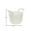 Ver imagem 3 de Cesto Organizador Knit Trançado Redondo 3 Litros Branco Keter