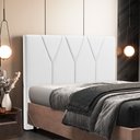 Ver imagem 1 de Cabeceira Cama Box Quenn 160 cm Aurora W01 Corano Branco - Lyam Decor