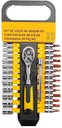 Ver imagem 2 de Kit Chave Catraca Reversível 1/4" com 28 Peças Jogo de Extensor, Soquetes e Bits + Estojo
