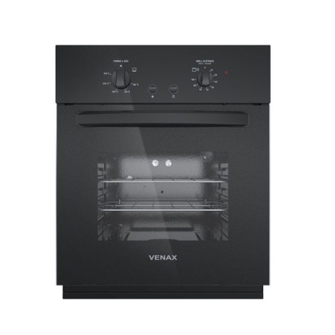 Forno de Embutir a Gas Venax 50 Litros Giii Gas Glp Totale Nero preto 127v