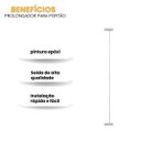 Ver imagem 3 de Prolongador Extensor para Portão Pet 80cm de Altura Extensor de 05cm Branco Itagold