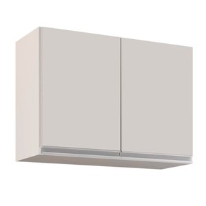 Armário Aéreo de Cozinha Lavanderia 02 Portas Eva 80 cm - D'Rossi DRossi Branco