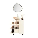 Ver imagem 1 de Kit Gabinete de Banheiro Classic Espelho Orgânico Classic - Jm3 Móveis:branco