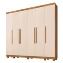 Ver imagem 1 de Guarda Roupa Atlanta 6 Portas 6 Gavetas 12 Prateleiras - Benetil