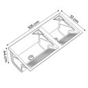 Ver imagem 4 de Tanque de Lavar Roupa 114L Inox Duplo com Suporte Lavanderia G01 - Mpozenato