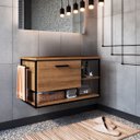 Ver imagem 1 de Gabinete para Banheiro Industrial Suspenso com Porta Basculante Mel