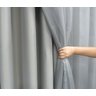 Kit Cortina Blackout + Voil P/ Varão Duplo de Até 3,00mts (larg) x 2,60(alt) Cinza - 2