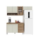 Ver imagem 3 de Cozinha Modulada Compacta Fidelitá Paris 3 Peças 190cm 7 Portas 3 Gavetas com Tampo