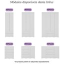 Ver imagem 6 de Guarda-roupa Infantil 92cm 3 Portas e 2 Gavetas Realeza Multimóveis Mp4452 Branco Branco