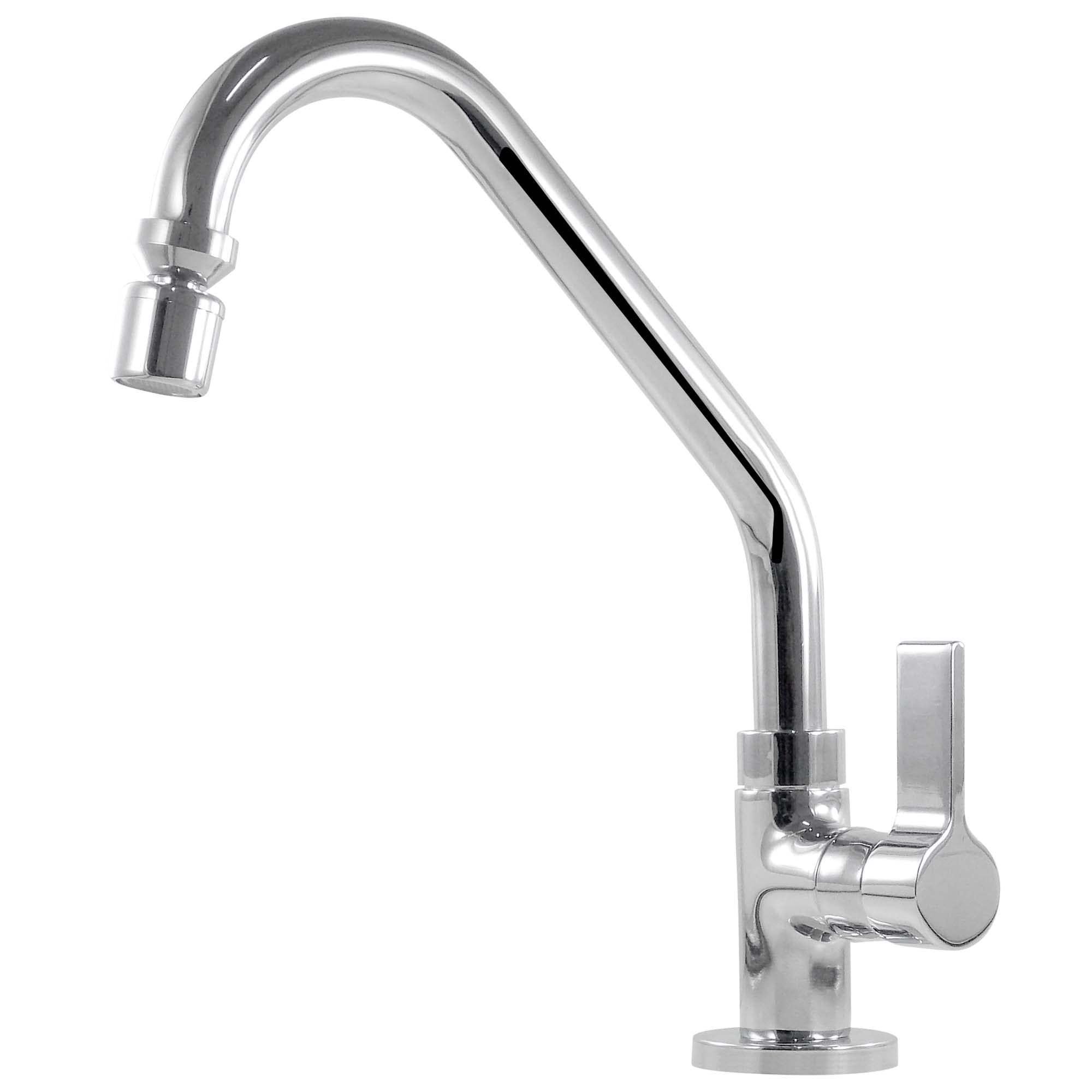 Torneira Cozinha Mesa Bica Móvel Luxo 1/4 de Volta C70 Casagrande Mundial - 1