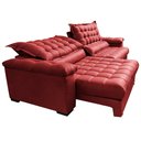 Ver imagem 7 de Sofá Retrátil e Reclinável 2,15m Molas Ensacadas Cama inBox Big Space com Bordado Velusoft