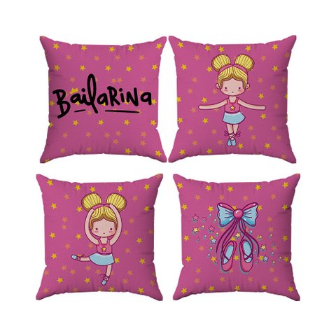 Kit Capas Almofadas Decorativas Infantil 4 45x45 - ID Decor