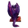 Incensário Cascata Dragão Roxo 16 x15 cm Resina - 5