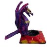 Incensário Cascata Dragão Roxo 16 x15 cm Resina - 4