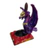 Incensário Cascata Dragão Roxo 16 x15 cm Resina - 1