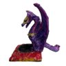 Incensário Cascata Dragão Roxo 16 x15 cm Resina - 3