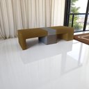 Ver imagem 3 de Poltrona Cama Cx_nu que Se Transforma em Sofá Cama de Solteiro em Sued/sarja Azul