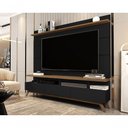 Ver imagem 1 de Conjunto Painel com Rack 1,8 Vivare Wood Black-Freijó - Giga