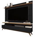 Ver imagem 2 de Conjunto Painel com Rack 1,8 Vivare Wood Black-Freijó - Giga