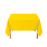 Toalha de Mesa Quadrada em Tecido Oxford Amarelo - 1