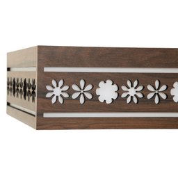 Luminária Decorativa Madeira Plafon Porto Belo Quad 40cm - 4