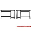 Ver imagem 5 de Mesa Escrivaninha Gamer 2 Prateleiras 120 Cm Mc190 Preto Dtall