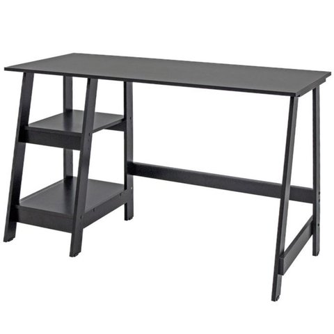 Mesa Escrivaninha Gamer 2 Prateleiras 120 Cm Mc190 Preto Dtall