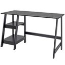 Ver imagem 1 de Mesa Escrivaninha Gamer 2 Prateleiras 120 Cm Mc190 Preto Dtall