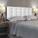 Ver imagem 2 de Cabeceira Botonê Cama Box Estofada Luxo Corino Rbl:solteiro Painel/branco